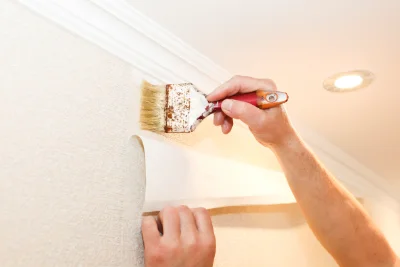 Pose de papier peint à Crastes — revêtements muraux et toiles de verre